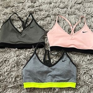 Like new Nike sport bras, size medium